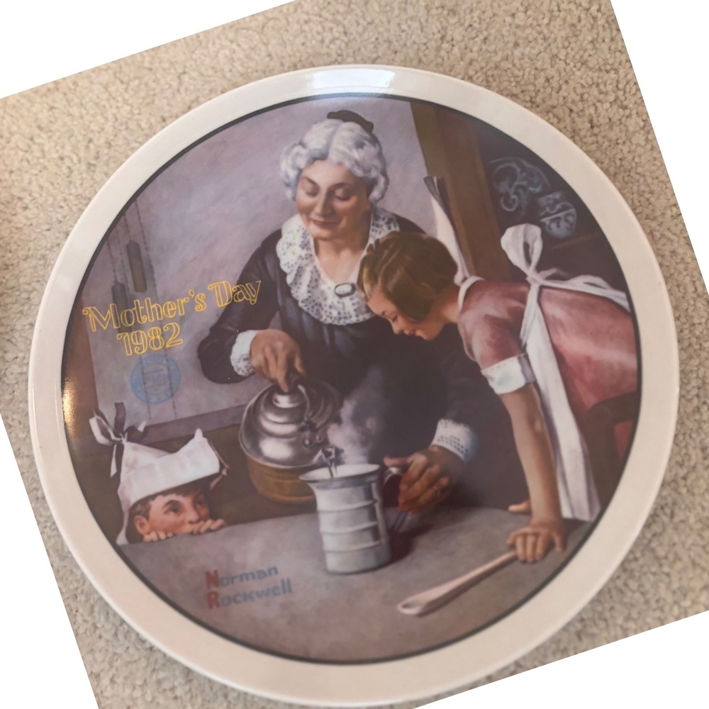The Bradford Exchange Norman Rockwell Collector Plate Original Box Vintage 1980s